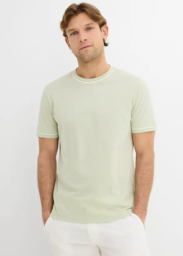 T-shirt in piquet di puro cotone biologico, bonprix