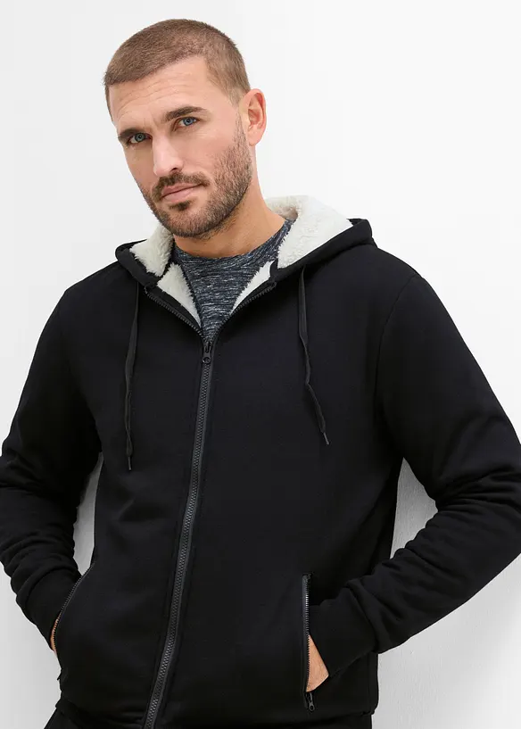 Tuta sportiva termica con morbida fodera in pile teddy, bonprix