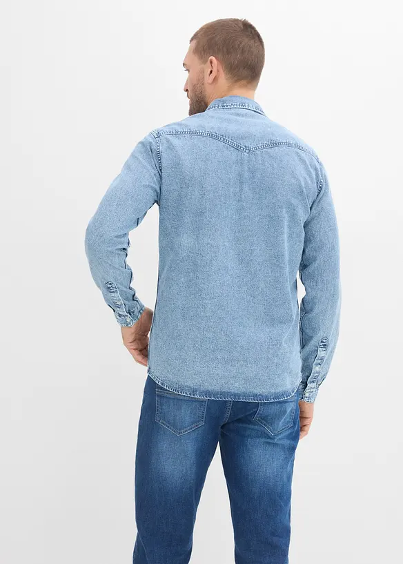 Camicia a maniche lunghe in puro cotone biologico, bonprix