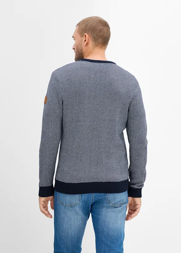 Maglione in  filato grosso di puro cotone, bonprix