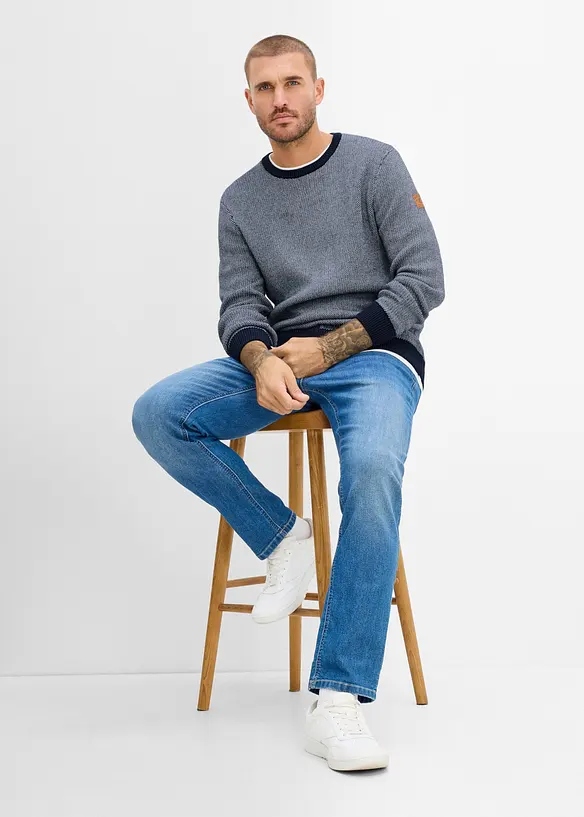 Maglione in  filato grosso di puro cotone, bonprix