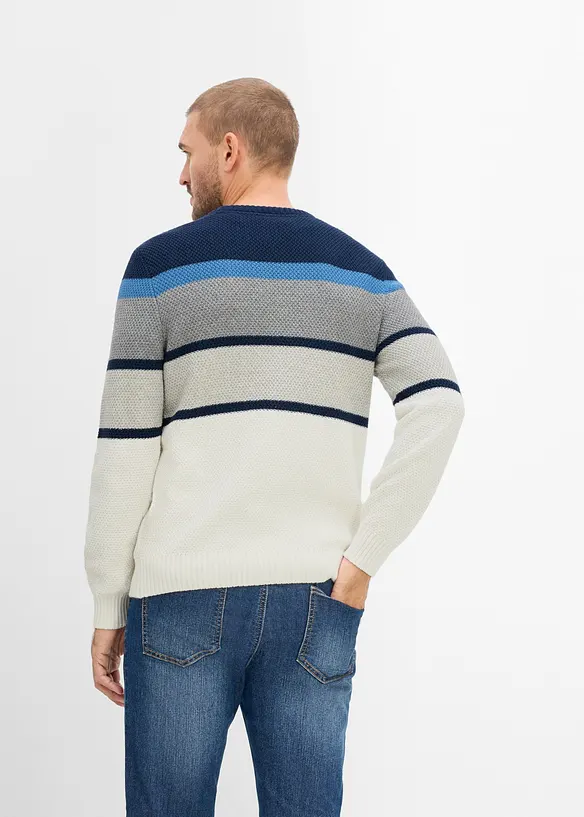 Maglione in  filato grosso di puro cotone, bonprix