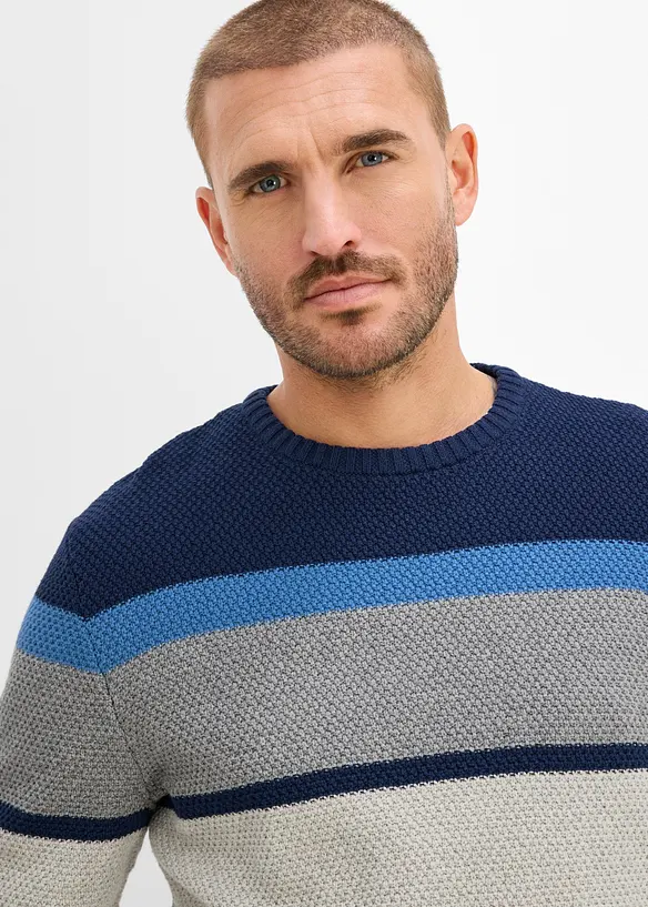 Maglione in  filato grosso di puro cotone, bonprix