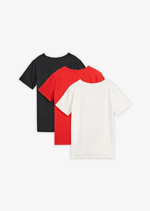 T-shirt con cotone biologico (pacco da 3), bonprix