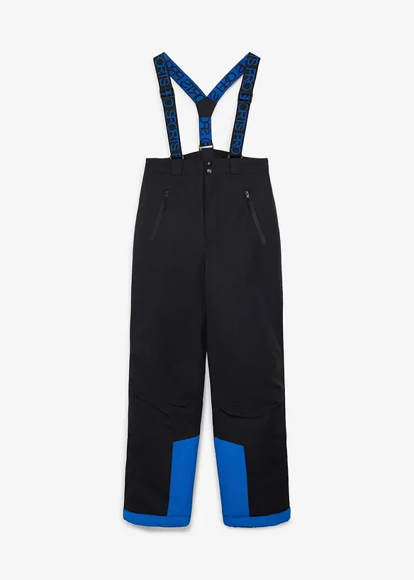 Pantaloni da neve impermeabili con bretelle staccabili, bonprix