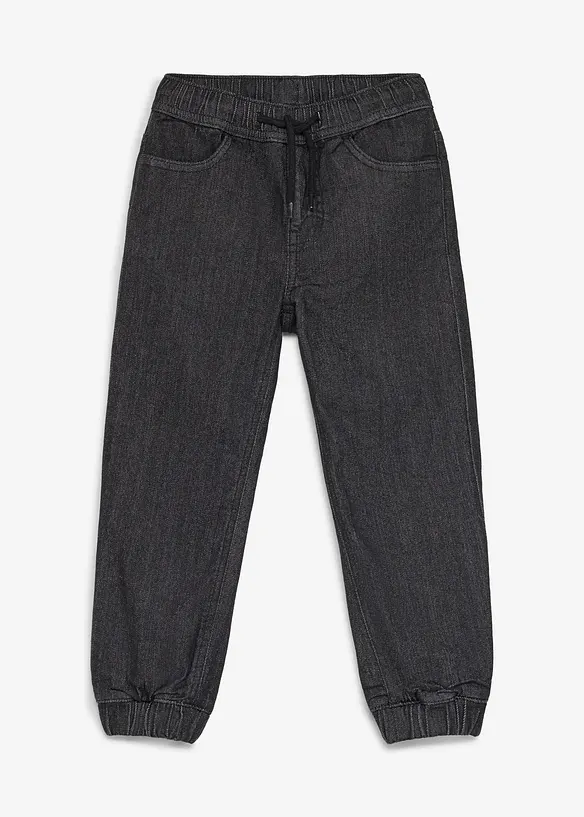 Jeans termici con elastico in vita e fodera in jersey, regular fit, bonprix
