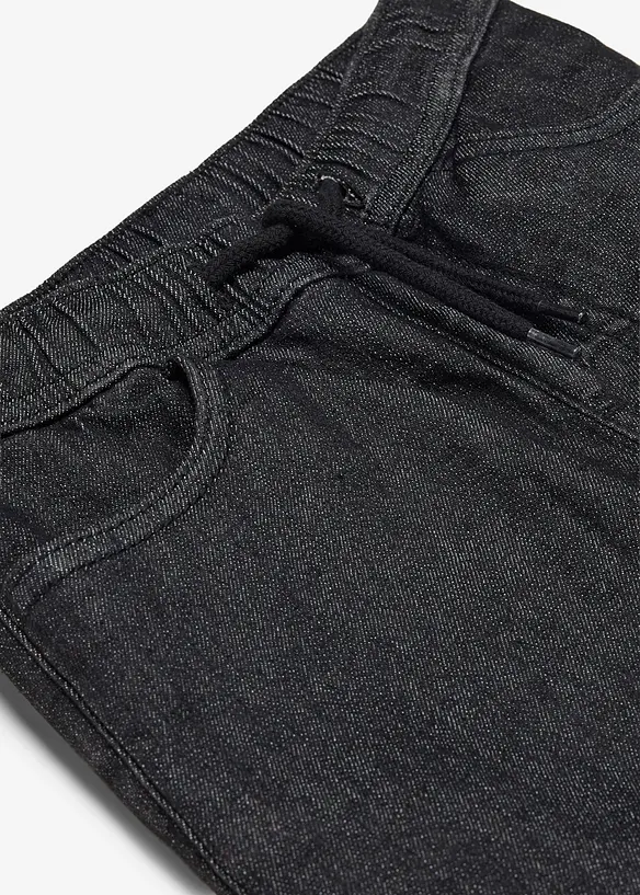 Jeans termici con elastico in vita e fodera in jersey, regular fit, bonprix
