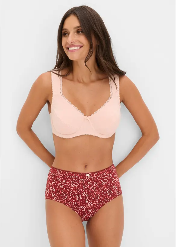 Culotte a vita alta (pacco da 4), bonprix