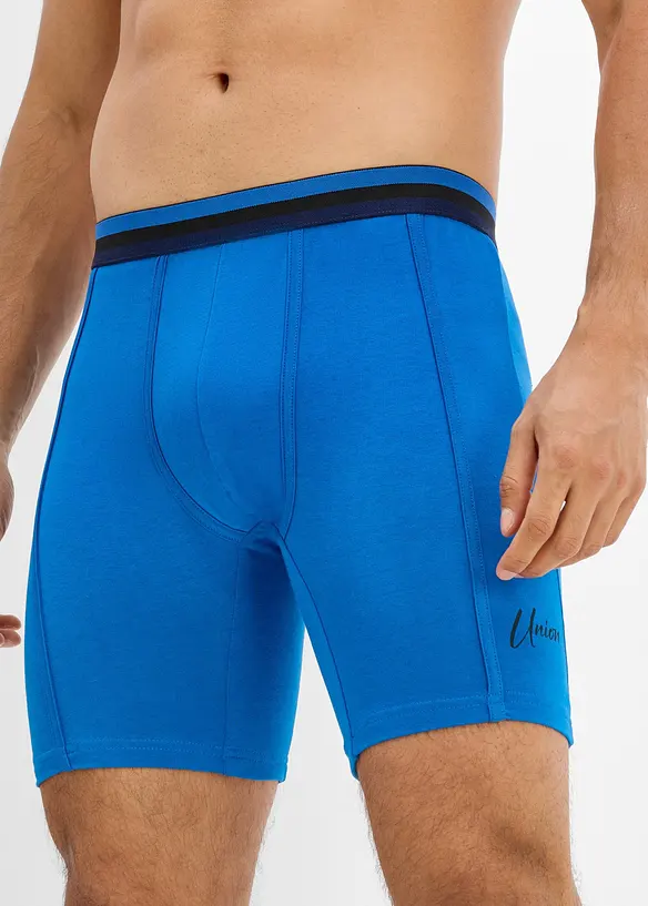 Boxer aderenti lunghi con morbido cotone (pacco da 3), bonprix