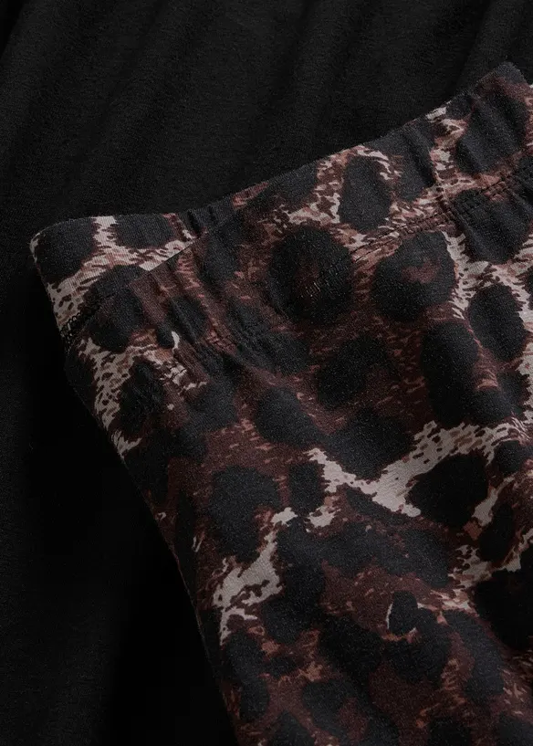 Pigiama con leggings in misto cotone, bonprix