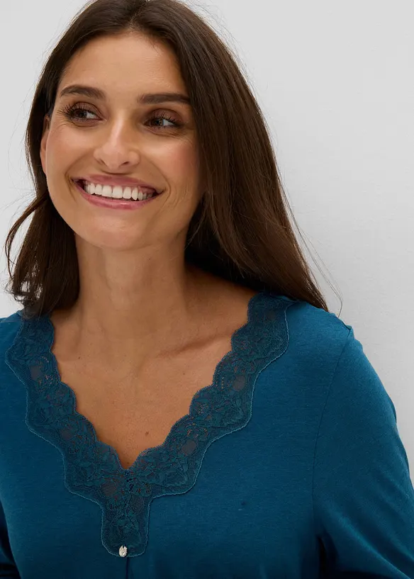 Camicia da notte in misto viscosa morbido, bonprix