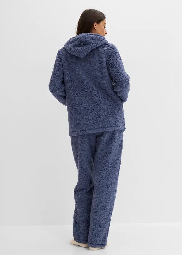 Tuta da casa loungewear in pile teddy, bonprix