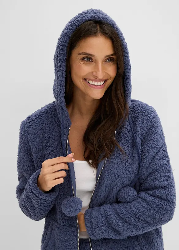 Tuta da casa loungewear in pile teddy, bonprix