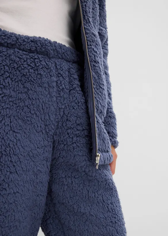 Tuta da casa loungewear in pile teddy, bonprix