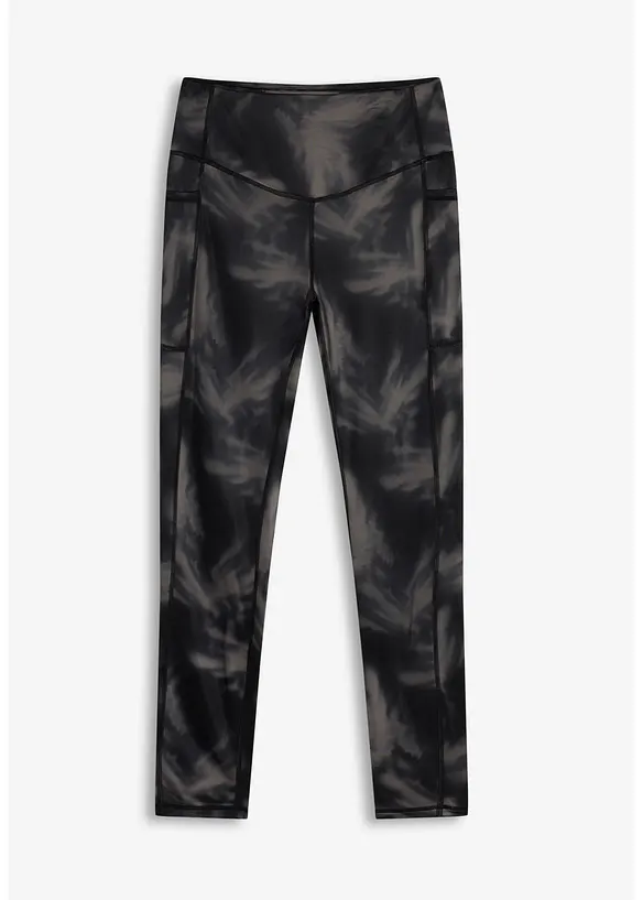 Leggings sportivi termici con tasca portacellulare, asciugatura rapida, bonprix