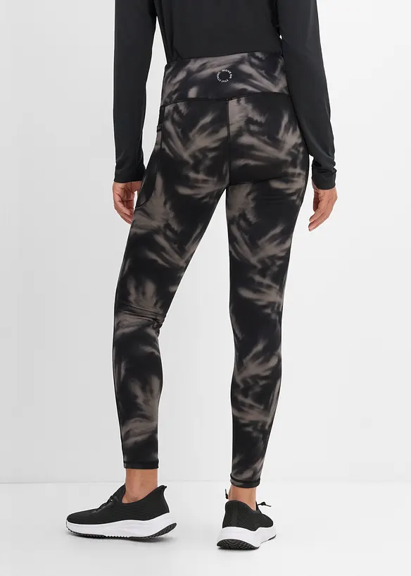 Leggings sportivi termici con tasca portacellulare, asciugatura rapida, bonprix