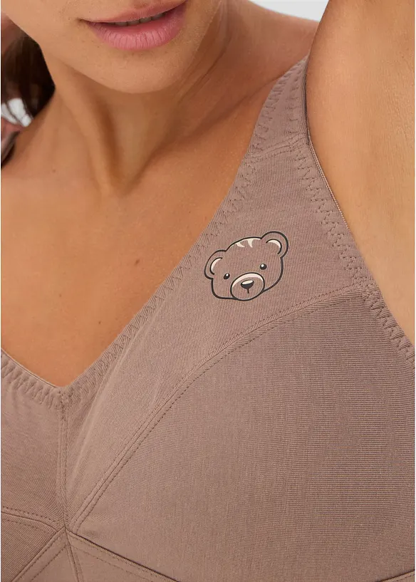 Reggiseno senza ferretto  con cotone biologico (pacco da 2), bonprix