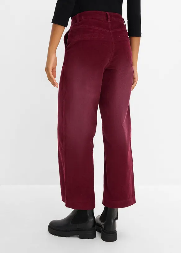 Pantaloni in velluto a coste di misto cotone, bonprix