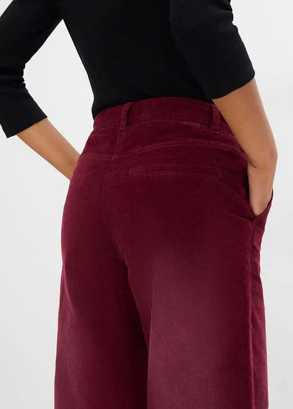 Pantaloni in velluto a coste di misto cotone, bonprix