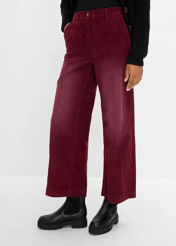 Pantaloni in velluto a coste di misto cotone, bonprix