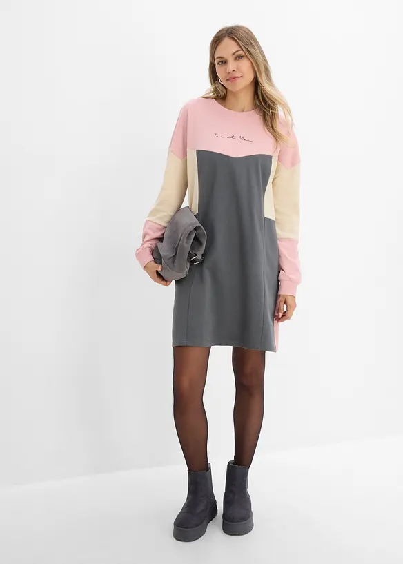 Abito in felpa di puro cotone, bonprix