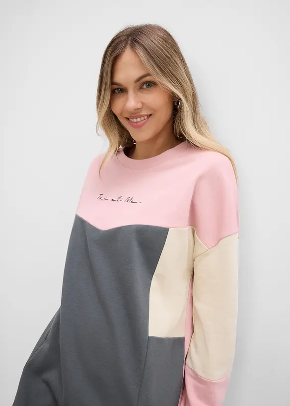 Abito in felpa di puro cotone, bonprix