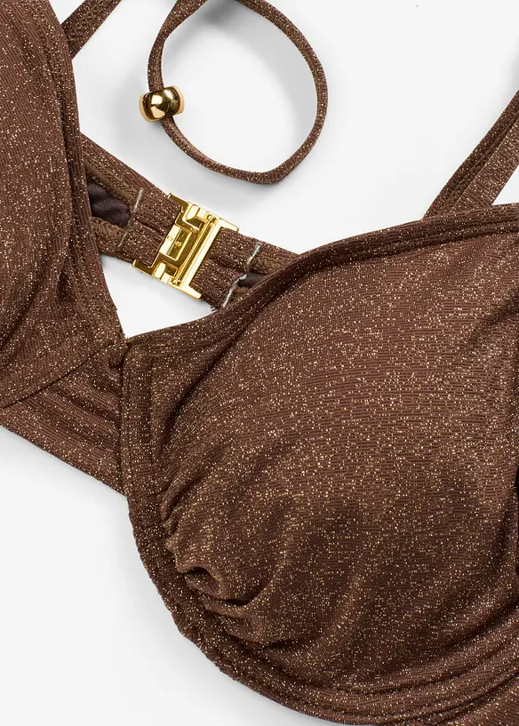 Reggiseno per bikini glitterato con ferretto, bonprix