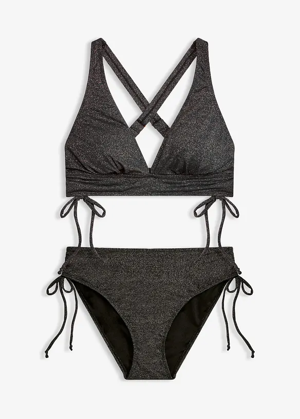 Bikini glitterato (set 2 pezzi), bonprix
