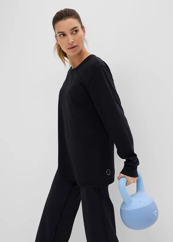 Maglia per sport con cotone, asciugatura rapida, bonprix