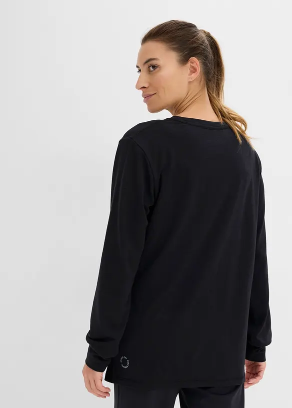 Maglia per sport con cotone, asciugatura rapida, bonprix