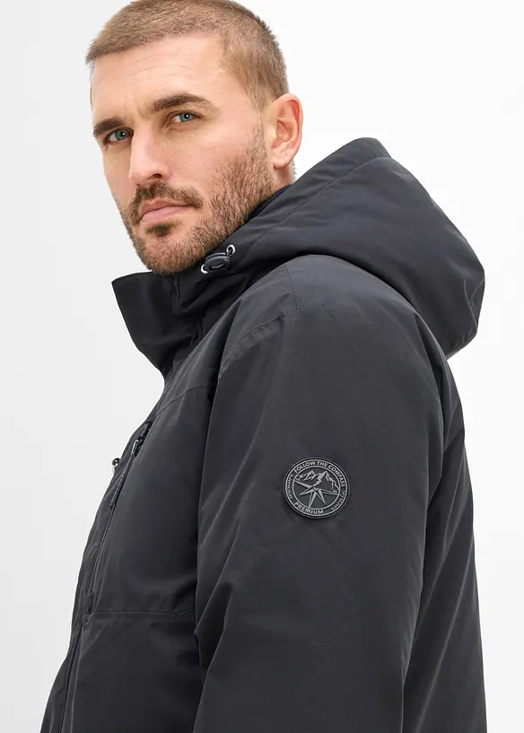 Parka tecnico impermeabile con vera piuma, bonprix