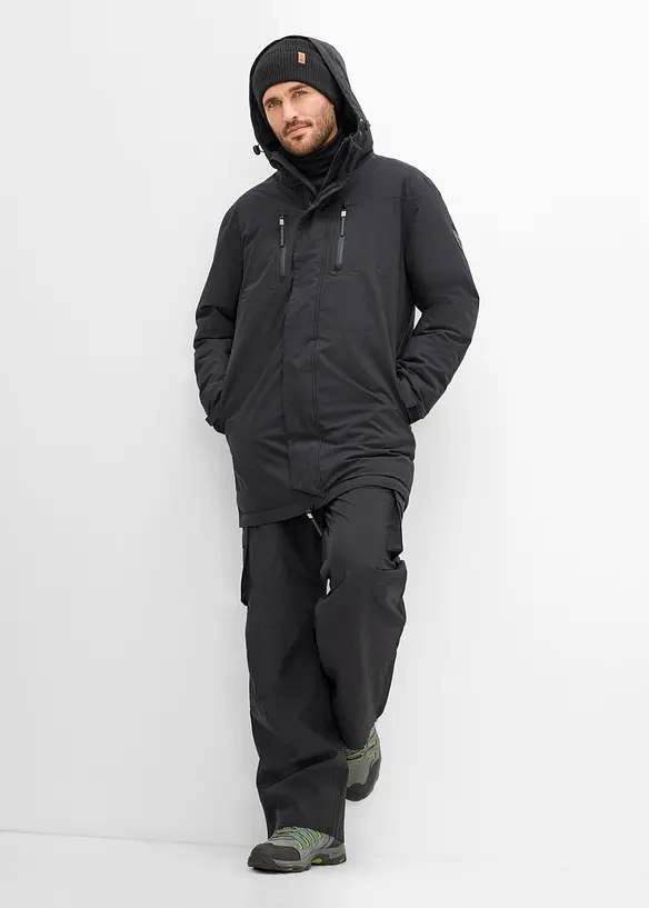Parka tecnico impermeabile con vera piuma, bonprix