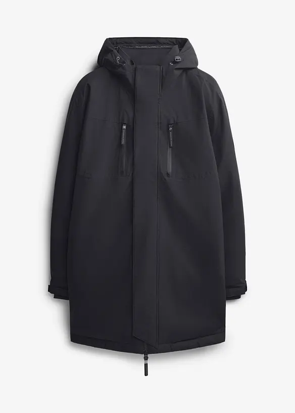 Parka tecnico impermeabile con vera piuma, bonprix