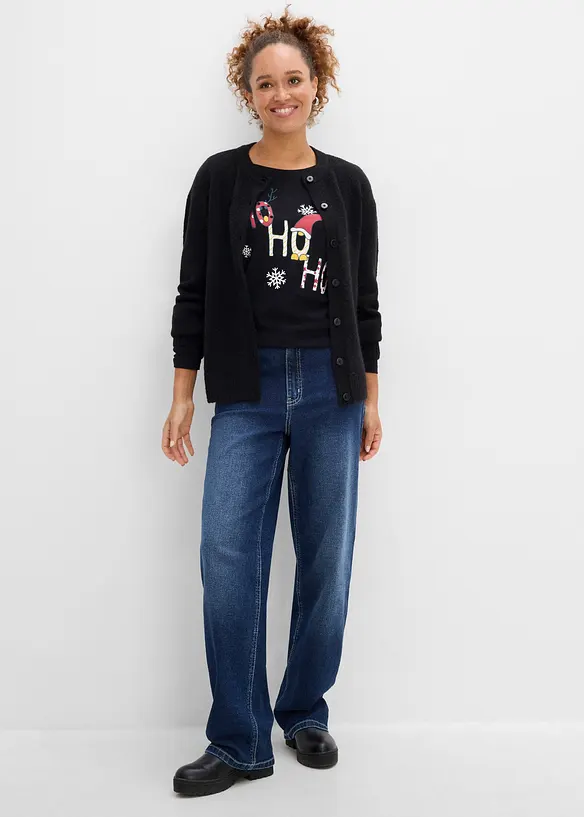 Maglia natalizia a maniche lunghe, bonprix