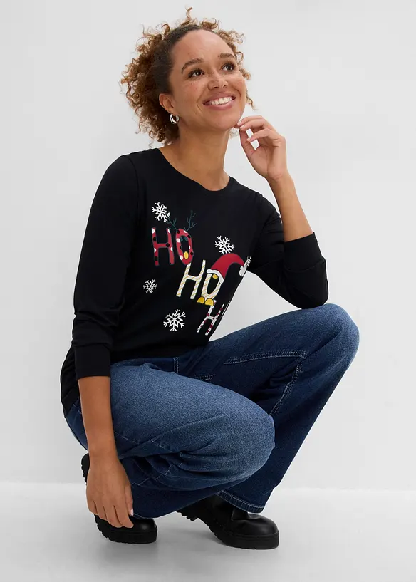 Maglia natalizia a maniche lunghe, bonprix