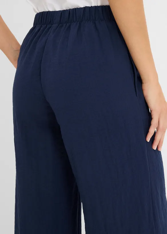Pantaloni culotte in misto viscosa fluente, bonprix