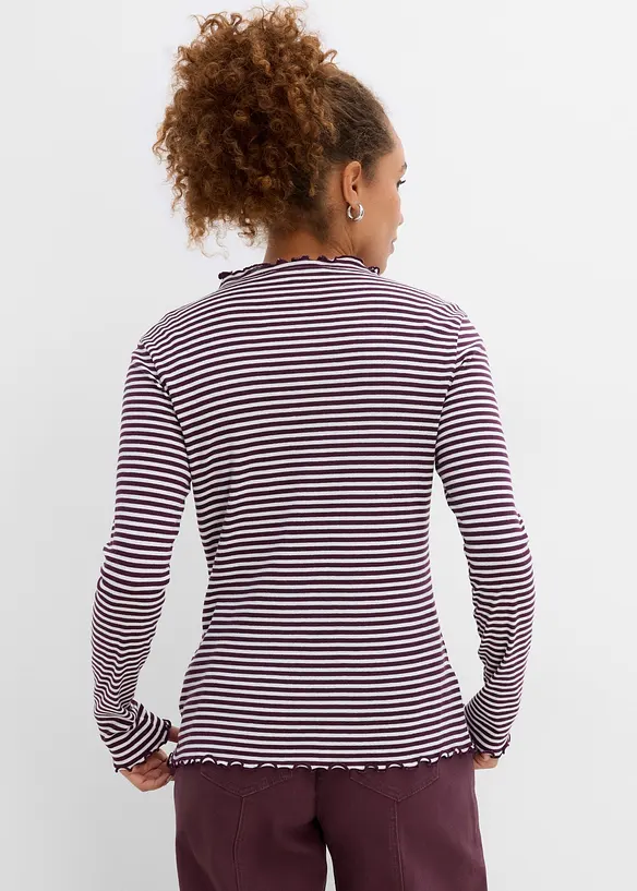 Maglia in puro cotone a costine (pacco da 2), bonprix