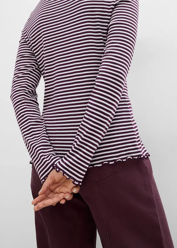 Maglia in puro cotone a costine (pacco da 2), bonprix