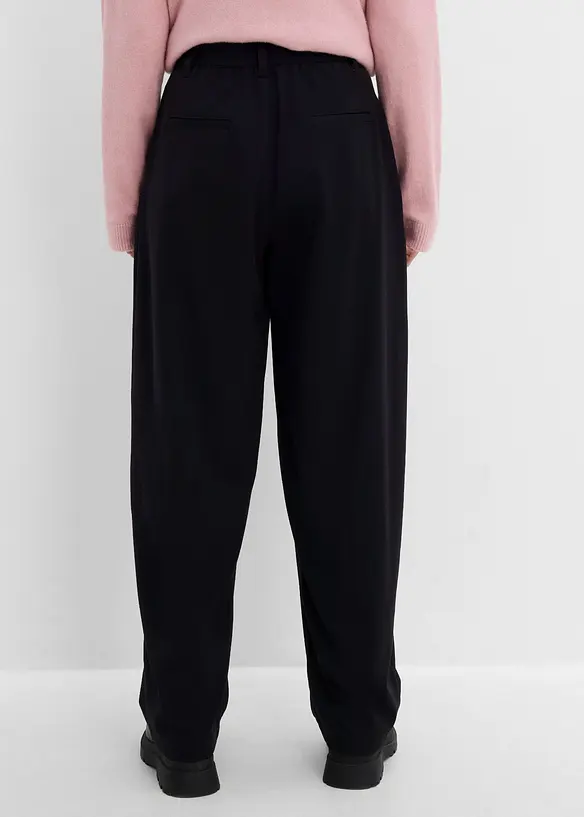 Pantaloni barrel in misto viscosa, bonprix
