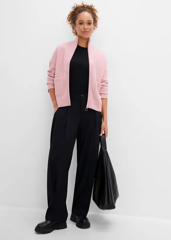 Pantaloni barrel in misto viscosa, bonprix