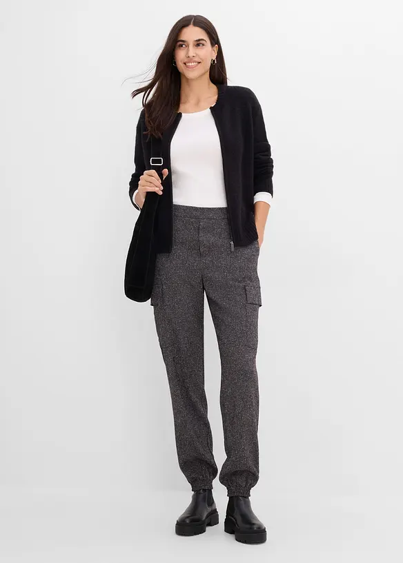 Pantaloni cargo in misto viscosa, bonprix
