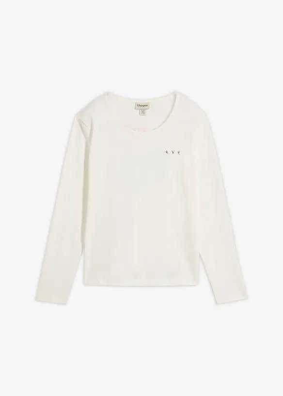 Maglia a maniche lunghe in puro cotone biologico, bonprix