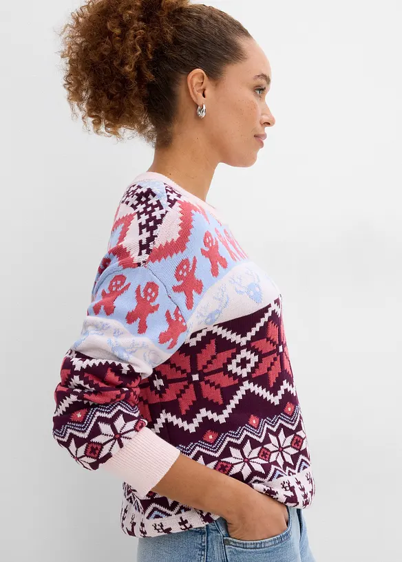 Maglione in misto cotone, bonprix