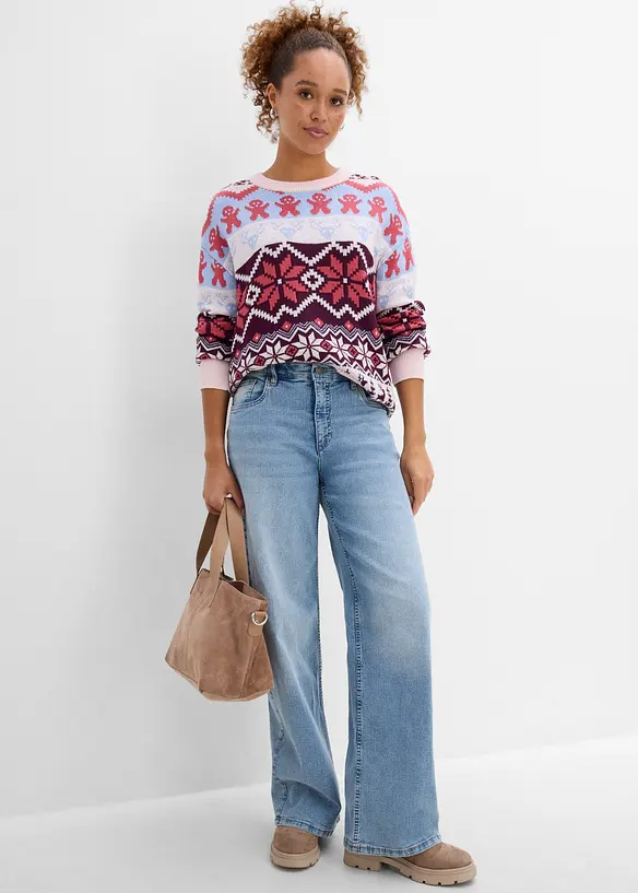 Maglione in misto cotone, bonprix