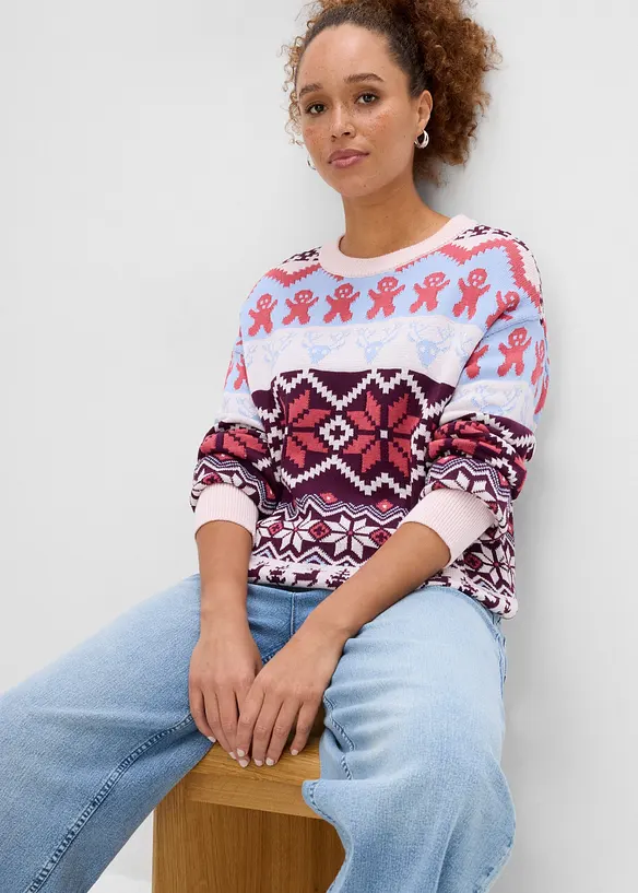 Maglione in misto cotone, bonprix