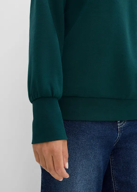 Felpa in misto cotone, bonprix