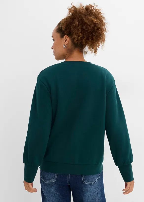 Felpa in misto cotone, bonprix