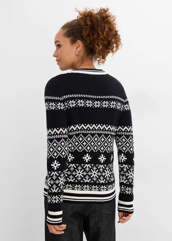 Maglione in misto cotone, bonprix