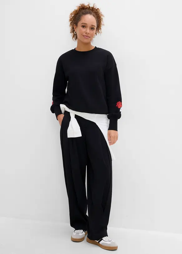 Felpa in misto cotone, bonprix