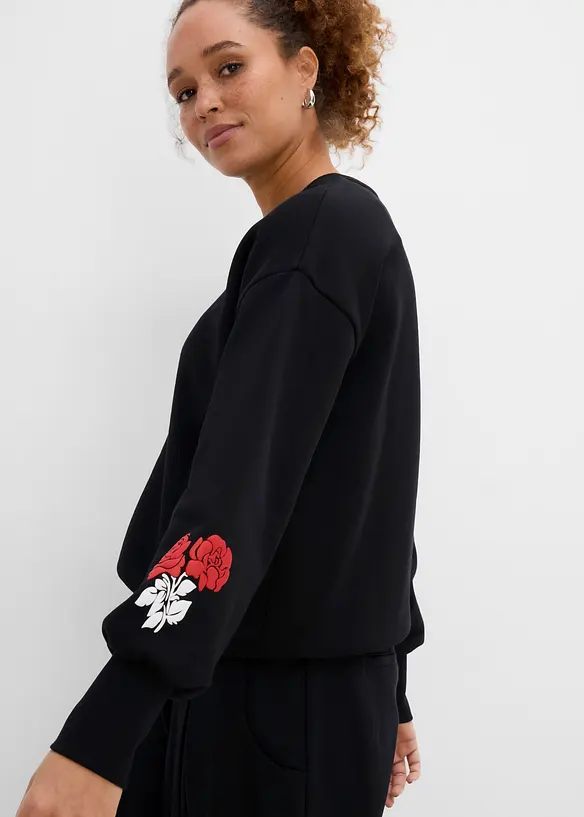 Felpa in misto cotone, bonprix